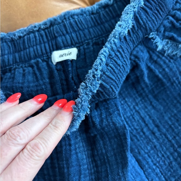 Aerie short and button down set. - Picture 7 of 8